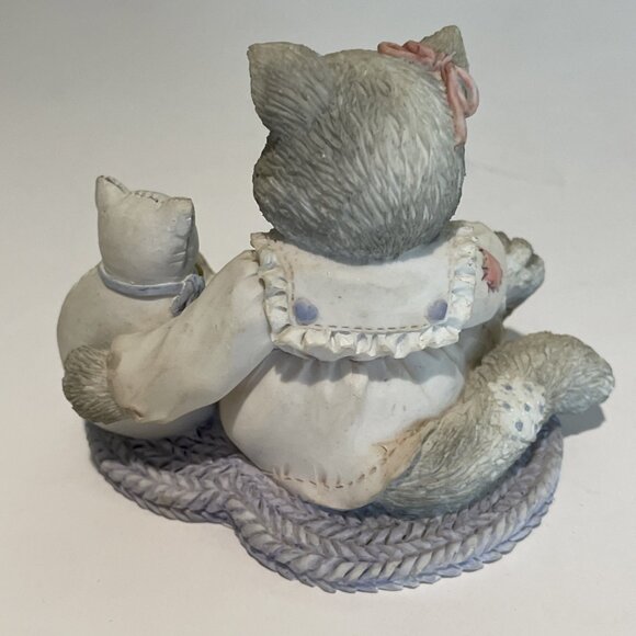 VTG 1993 Calico Kittens Figurine I'm Sew Glad You're Mine Enesco 623512 C1/221 - Picture 5 of 9